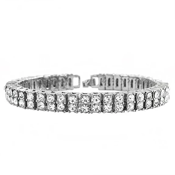 Pulseiras de perfuração para casais, liga de 2 peças, acessórios românticos e elegantes para ela e para ele, uma demonstração de amor.