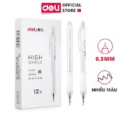 Bút Gel Bút Bi Nước Mực Màu Đen Deli Phù Hợp Viết Sổ Calligraphy Ngòi 0.5Mm Dành Cho Văn Phòng Học Sinh 1 Chiếc