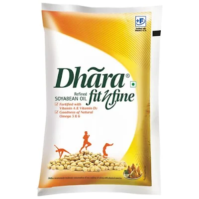 Dhara Fit N Fine - Soyabean Oil - 1 ltr