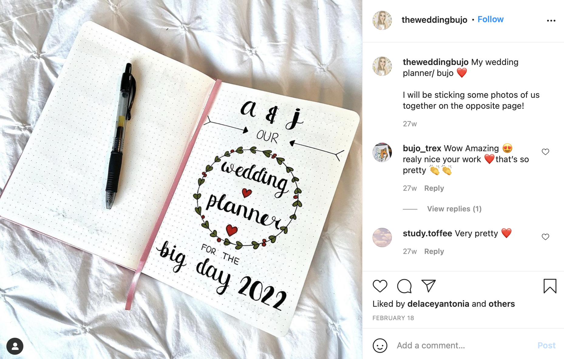 wedding planning notebook