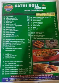 Kathi Roll Company menu 3