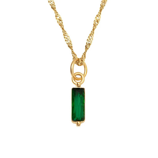 Title 10, Womens Clavicle Chain Titanium Steel Color Ret...