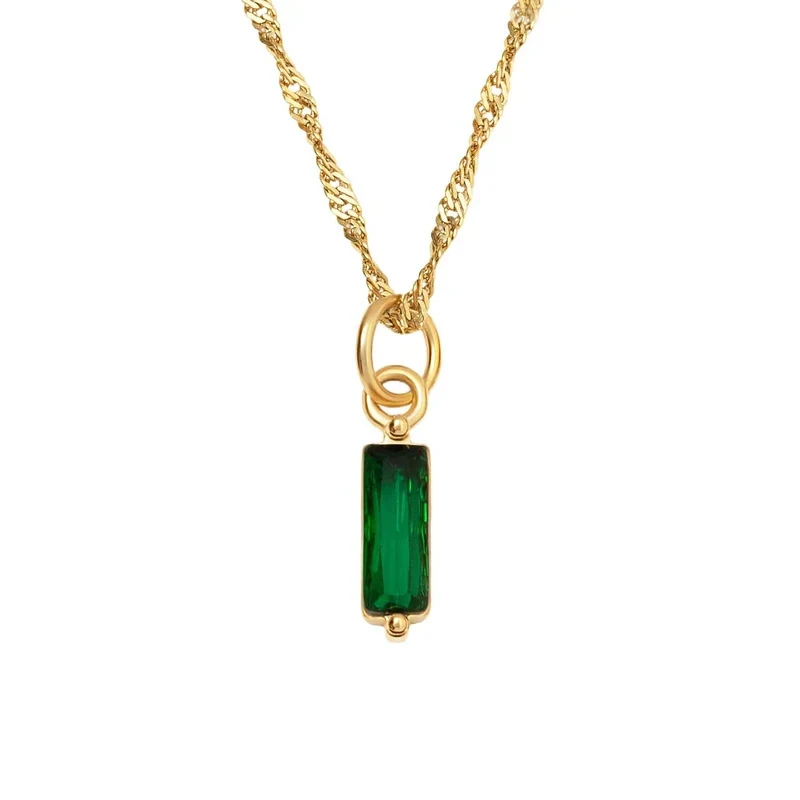 Title 10, Vrouwen titanium stalen sleutelbeen ketting Kle...