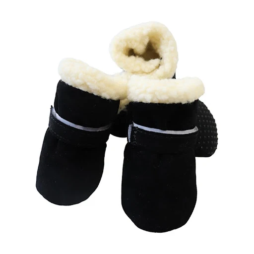 4Pcs /Set Winter Pet Shoes for Small Medium Dogs Windproof Boots Non Slip French Bulldog Chihuahua Shoes accesorios para