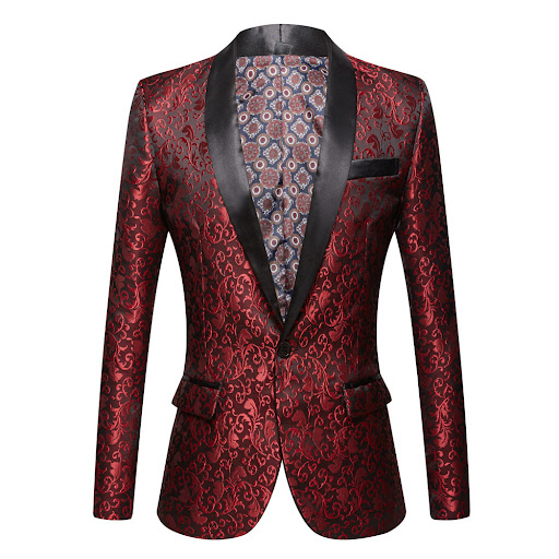 Title 8, Mens European and American Style Jacquard Gree...