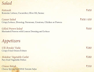 Grand Lounge menu 1