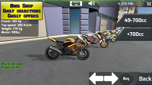 Screenshot Moto Drag Racing Madness 3D