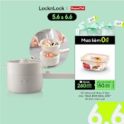 Nồi Điện Đa Năng Lock&Lock Electric Multi Pot 1.5L Màu Ngà Ejp436Ivy