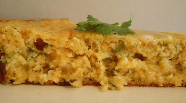 Gooey Roasted Tomatillo & Cilantro Cornbread_image