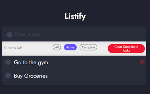 ToDo List:Listify