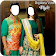 Traditional Couple Dress Photo Suit icon