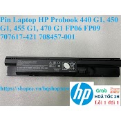 Pin Laptop Hp Probook 440 G1, 450 G1, 455 G1, 470 G1 Fp06 Fp09 707617 - 421 708457 - 001