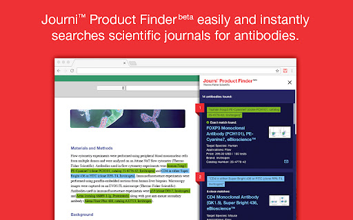 Journi™ Product Finder (beta)