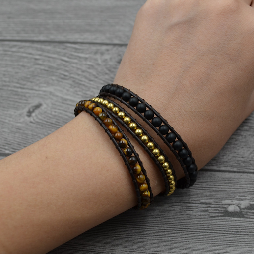 Title 3, Bracelet en cuir multicouches multicouches
