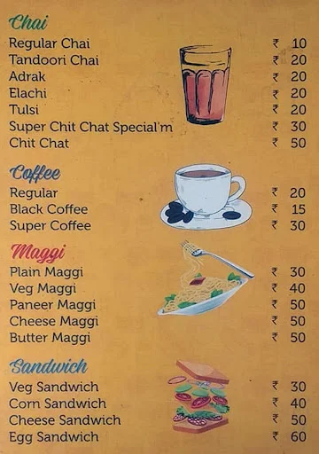 Chit Chat Cafe menu 