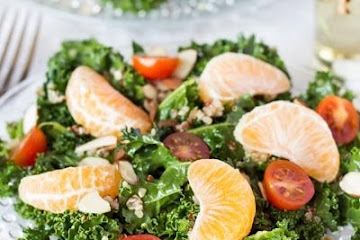Massaged Kale Salad with Honey-Chipotle Vinaigrette