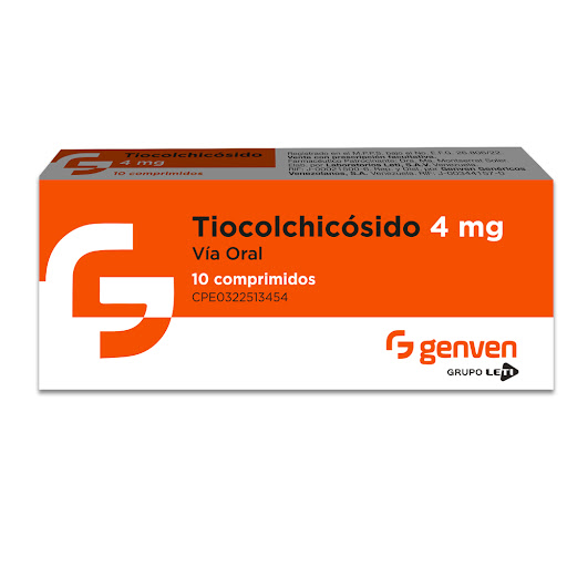 Tiocolchicosido 4 mg Genven Caja x 10 Comprimidos    