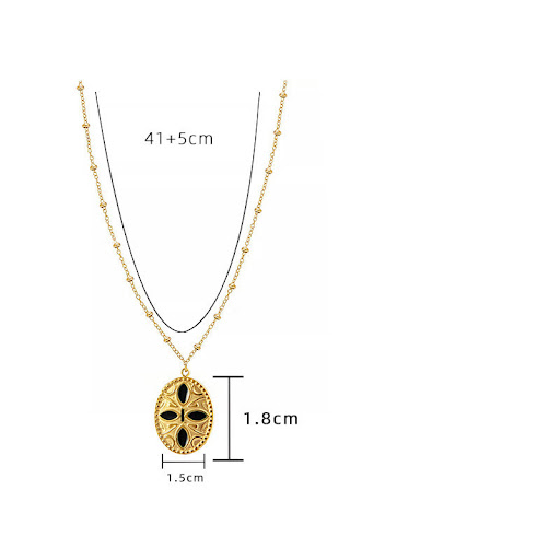 Title 2, Womens Fashionable Elegant Oil Dripping Oval P...