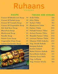 Ruhaans Veg World menu 6