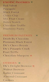 DK's Delight menu 2