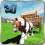 Pony Horse Cart Simulator 3D Apk