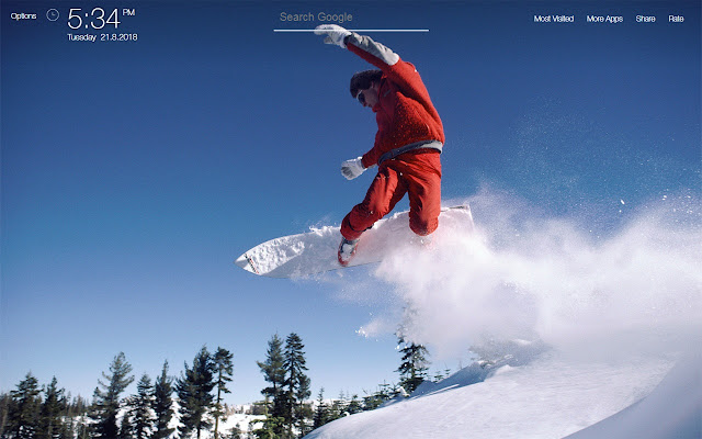 Snowboarding Wallpapers FullHD New Tab