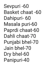 Tiwari Bombay Style Bhel and Panipuri menu 1