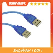 Dây Cáp 2 Đầu Usb | Cáp Usb 2 Đầu Đực Chiều Dài 30Cm(Màu Xanh)