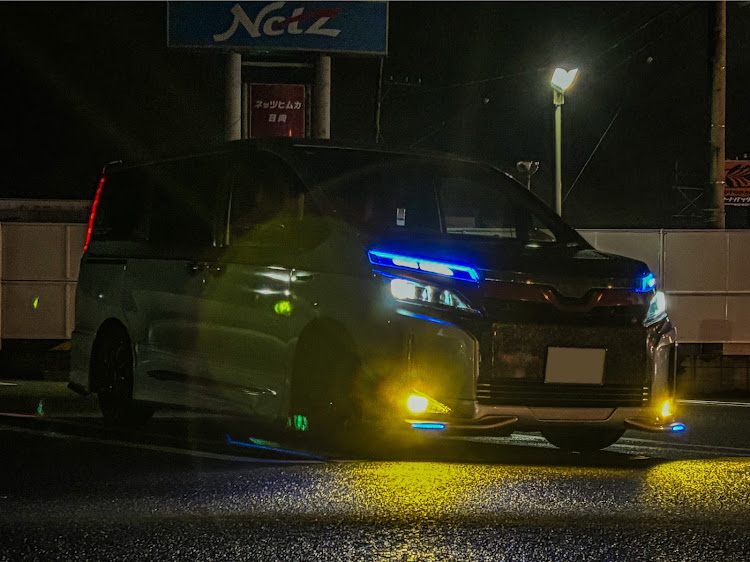 ヴォクシーのチームピンスト・No.001・フォージドカーボン・秋の気配・ありません🤣に関するカスタム事例の投稿画像3枚目