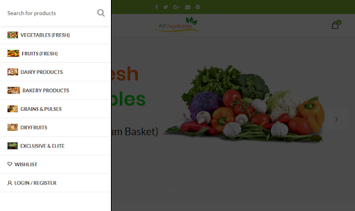 AS Vegetables - Online Vegetables Store