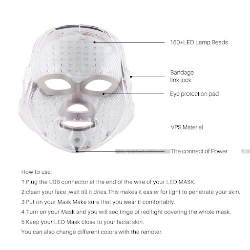 Title 9, Touch Screen Seven-color Light Mask LED Photon ...