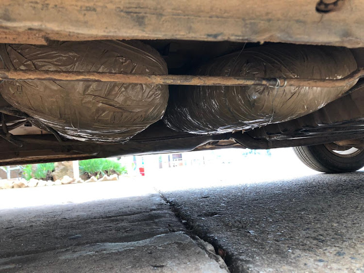 The dagga hidden in a Toyota Avanza at the eSwatini border.