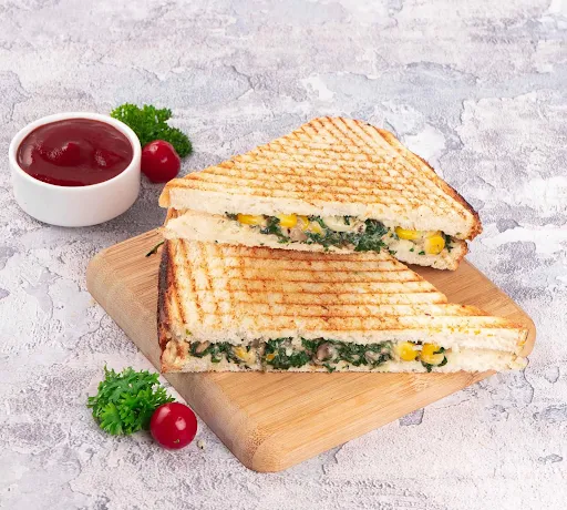 Spinach And Corn Sandwich