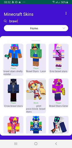 Updated Brawl Stars Skins For Minecraft Pc Android App Download 2021 - spike brawl stars skin minecraft