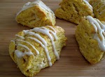 Winter Squash Scones with Creamy Maple Glaze By Amy Maltzan was pinched from <a href="http://www.ediblefingerlakes.com/winter-squash-scones-with-creamy-maple-glaze-2" target="_blank">www.ediblefingerlakes.com.</a>