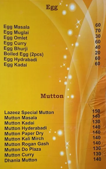 Lazeez Point menu 