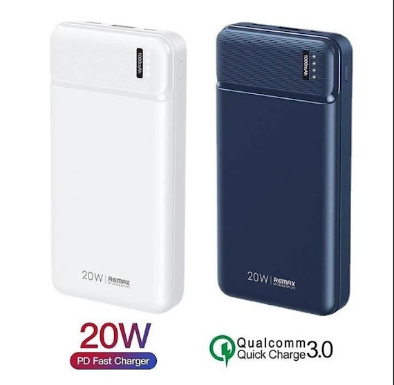 Pin Dự Phòng Sạc Nhanh Remax Rpp - 288 Dung Lượng 20000Mah - Hỗ Trợ Qc Và Pd 20W - Hàng Nhập Khẩu