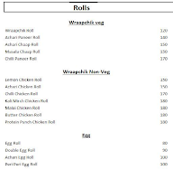 Wraapchik Rolls menu 1