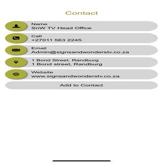 Signs and Wonders Tv