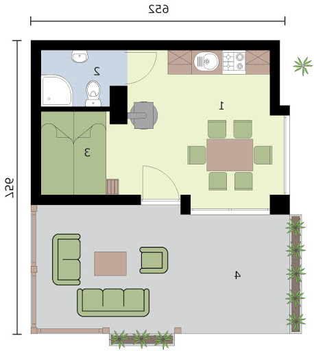 Palmas - Rzut parteru