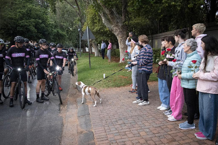 Cyclists and the Otto family unite in their grief.