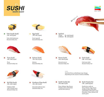 Daily Sushi menu 