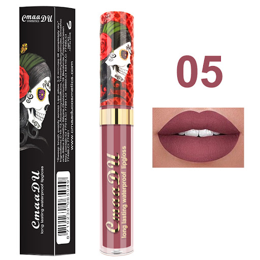 Title 7, Light Metal Pearlescent Skull Single Lip Gloss ...