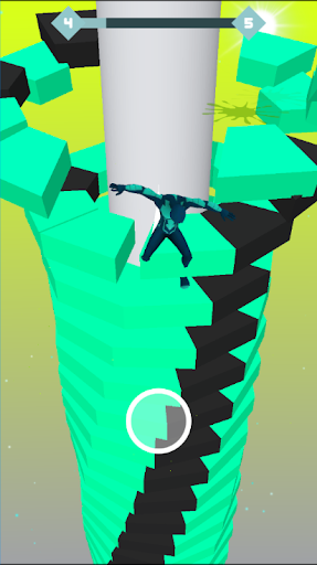 Super Spider Stack - Fall Helix Crash 3D