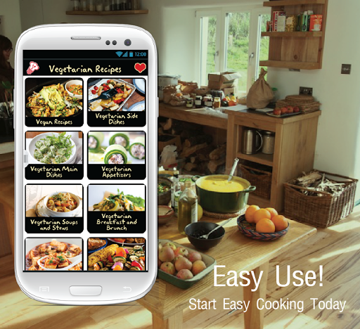 Screenshot Vegetarian Recipes App