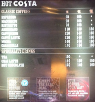 Costa Coffee menu 2