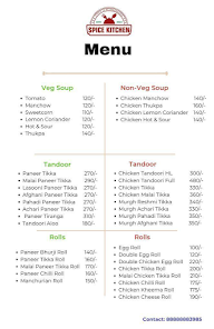 Spice Kitchen menu 3