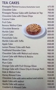 Sonia's Cakes N All menu 1