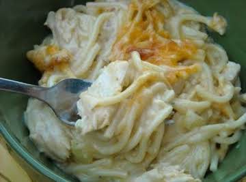 Easy Cheesy Chicken Spaghetti