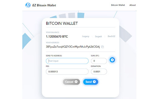 EZ Bitcoin wallet